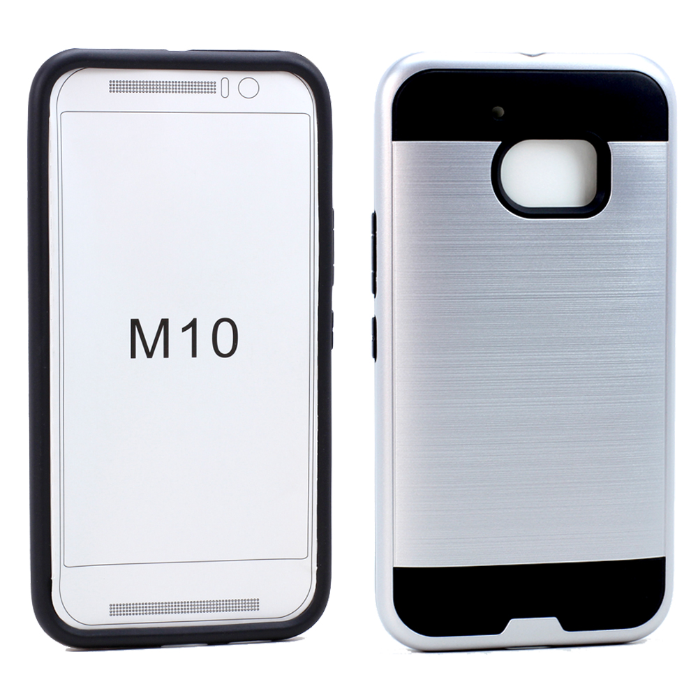 HTC ONE M10 Iron Shield Hybrid Case (Silver)